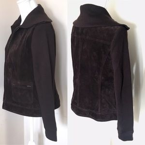 Ann Taylor Genuine Suede Leather Jacket